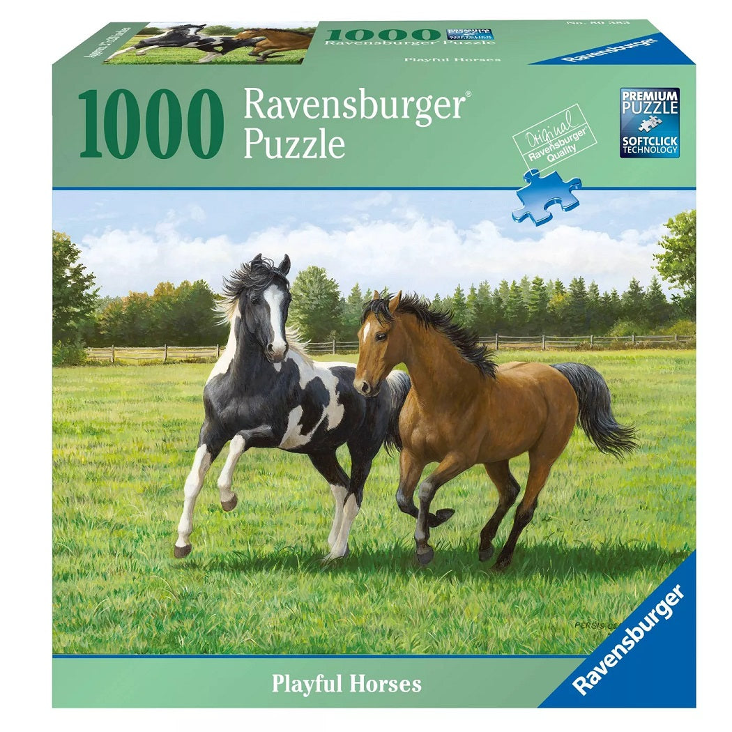 Ravensburger Playful Horses 1000 Piece Puzzle image 0